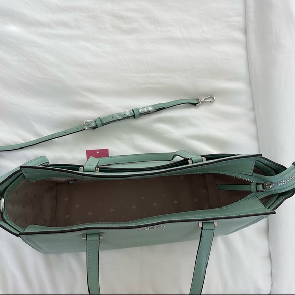 KATE SPADE GERALDINE PATTERSON DRIVE SPRINGMEDW GREEN/MINT HANDBAG - Picture 6 of 11